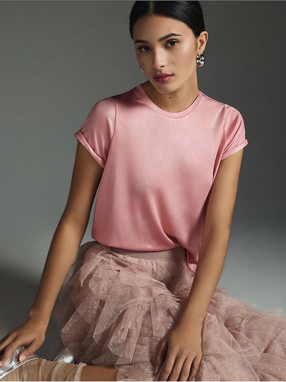 Porridge Dusty Rose Glam Shine Top